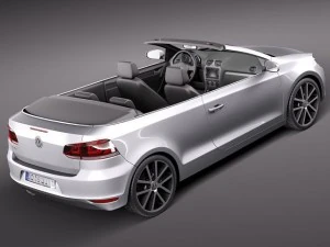 Volkswagen Golf Cabriolet 2012 3D Model