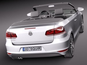 Volkswagen Golf Cabriolet 2012 Modelo 3D