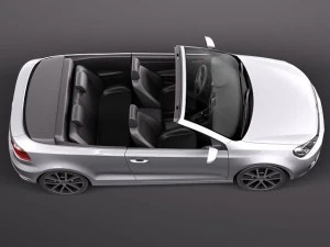 Volkswagen Golf Cabriolet 2012 3D Model