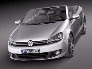 Volkswagen Golf Cabriolet 2012 Modelo 3D