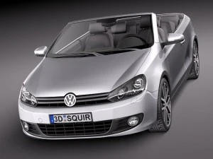Volkswagen Golf Cabriolet 2012 3D Model