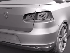 Volkswagen Golf Cabriolet 2012 3D Model