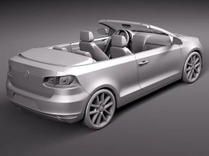 Volkswagen Golf Cabriolet 2012 3D Model