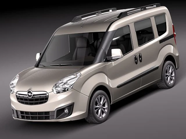 Opel Combo 2012 3D Model .c4d .max .obj .3ds .fbx .stl .blend 