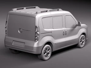 Opel Combo 2012 3D Model