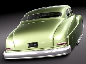 Coupe 1950 Led Sled Custom Modelo 3D