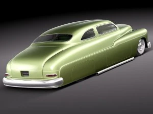 Coupe 1950 Led Sled Custom 3D Model