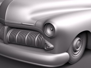 Coupe 1950 Led Sled Custom Modelo 3D