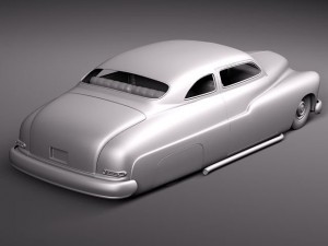 Coupe 1950 Led Sled Custom Modelo 3D