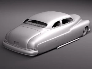 Coupe 1950 Led Sled Custom 3D Model