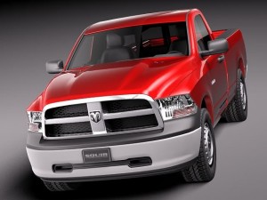 Dodge Ram 2011 Regular Cab Midpoly Modèle 3D