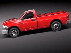 Dodge Ram 2011 Regular Cab Midpoly Modèle 3D