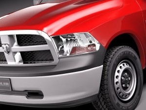Dodge Ram 2011 Regular Cab Midpoly Modèle 3D