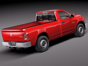 Dodge Ram 2011 Regular Cab Midpoly Modèle 3D