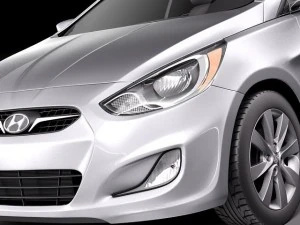 Hyundai Accent Hatchback 2012 3D Model