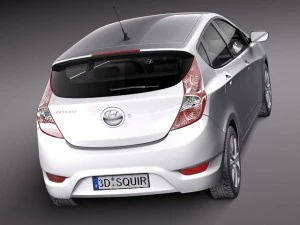 Hyundai Accent Hatchback 2012 3D Model