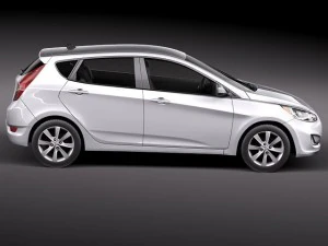 Hyundai Accent Hatchback 2012 3D Model