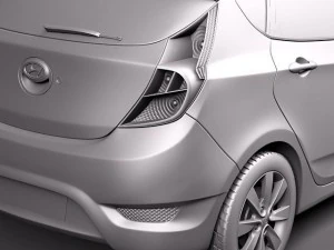 Hyundai Accent Hatchback 2012 3D Model
