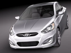 Hyundai Accent Sedan 2012 3D Model