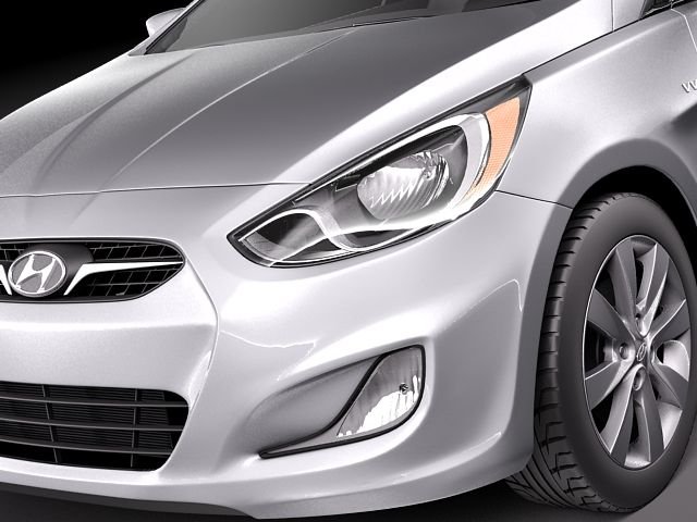 Hyundai Accent Sedan 2012 3d Model In Sedan 3dexport