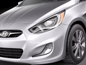 Hyundai Accent Sedan 2012 3D Model