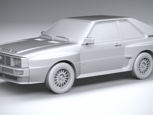 Audi Sport Quattro 1985 3D 모델