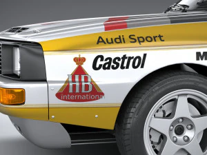 Audi Sport Quattro Rally 1985 3D Model
