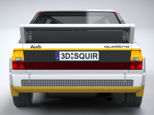 Audi Sport Quattro Rally 1985 3D Model