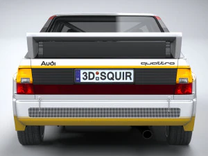 Audi Sport Quattro Rally 1985 3D Model