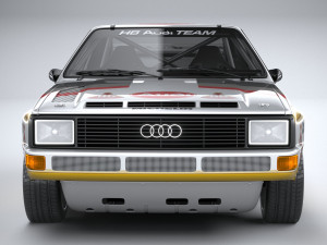 Audi Sport Quattro Rally 1985 3D Model