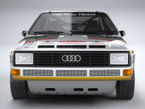 Audi Sport Quattro Rally 1985 3D Model