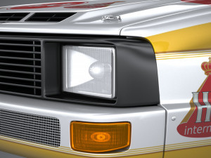 Audi Sport Quattro Rally 1985 3D Model