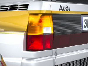 Audi Sport Quattro Rally 1985 3D Model