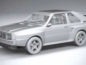 Audi Sport Quattro Rally 1985 3D Model