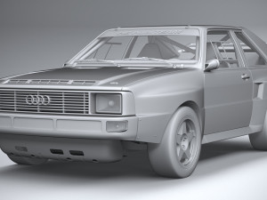 Audi Sport Quattro Rally 1985 3D Model