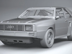Audi Sport Quattro Rally 1985 3D Model