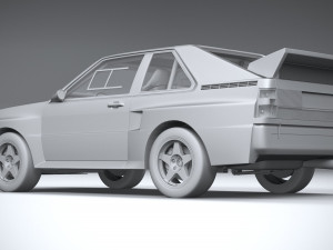 Audi Sport Quattro Rally 1985 3D Model