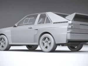 Audi Sport Quattro Rally 1985 3D Model