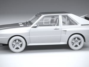 Audi Sport Quattro Rally 1985 3D Model