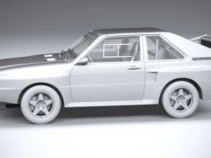 Audi Sport Quattro Rally 1985 3D Model
