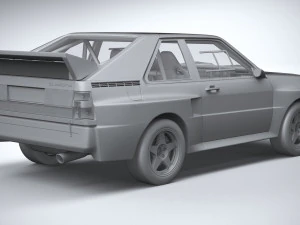 Audi Sport Quattro Rally 1985 3D Model