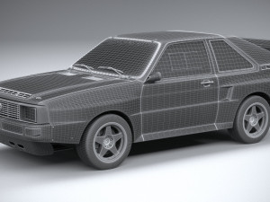 Audi Sport Quattro Rally 1985 3D Model