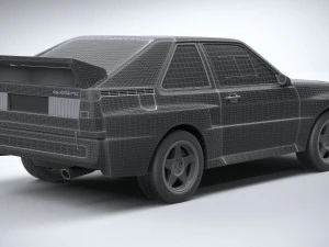 Audi Sport Quattro Rally 1985 3D Model