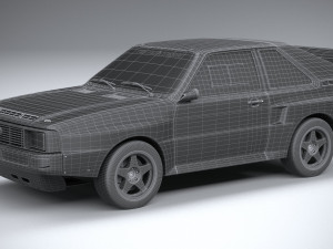 Audi Sport Quattro Rally 1985 3D Model