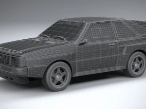 Audi Sport Quattro Rally 1985 3D Model