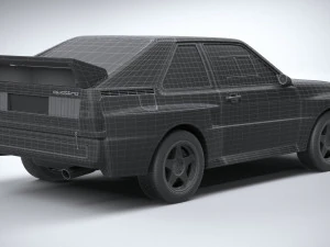 Audi Sport Quattro Rally 1985 3D Model