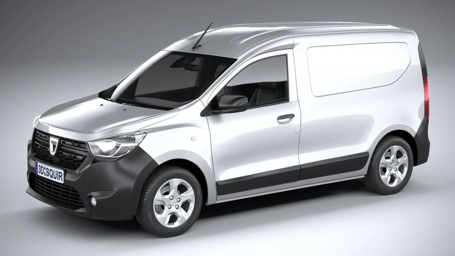 Dacia Dokker Van 2022 3D Model .c4d .max .obj .3ds .fbx .stl .blend 