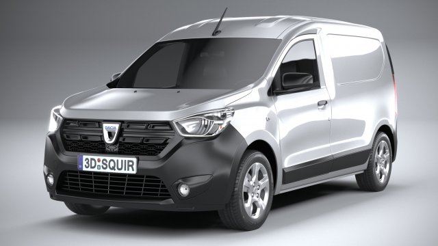 Dacia dokker cargo delivery van 2019 Royalty Free Vector