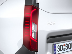 Dacia Dokker Van 2022 3D Model
