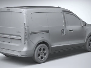 Dacia Dokker Van 2022 3D Model